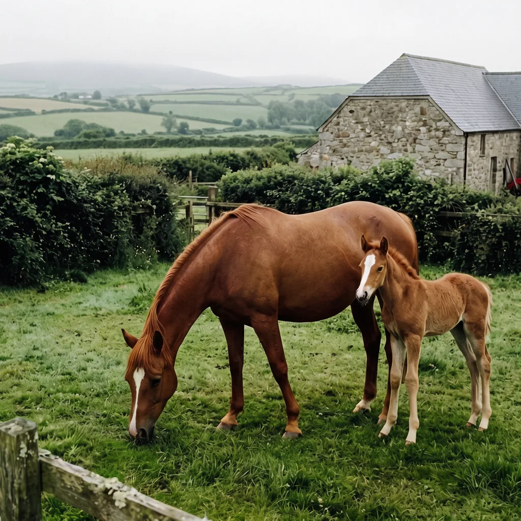 Élevage de chevaux au Centre équestre de l'Élevage d'Acy, Solignac